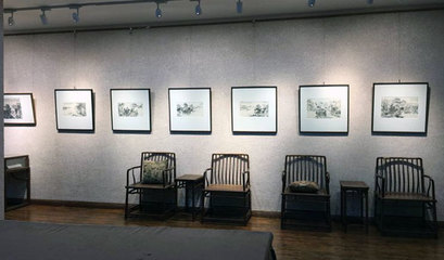 房顯庭山水畫作品展在山東省文藝創作研究院美術館開幕